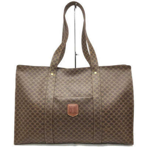 Celine Tote Macadam Brown Bag - Picture 1 of 16